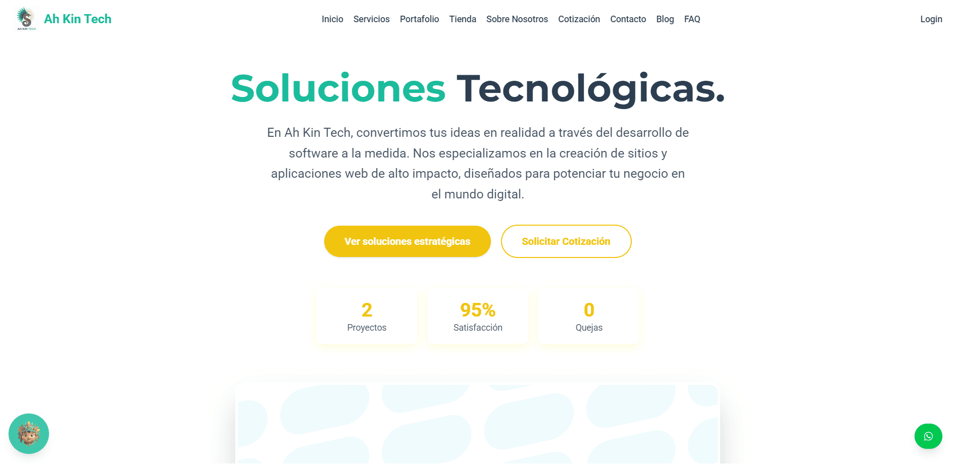 Ah Kin Tech - Plataforma Corporativa