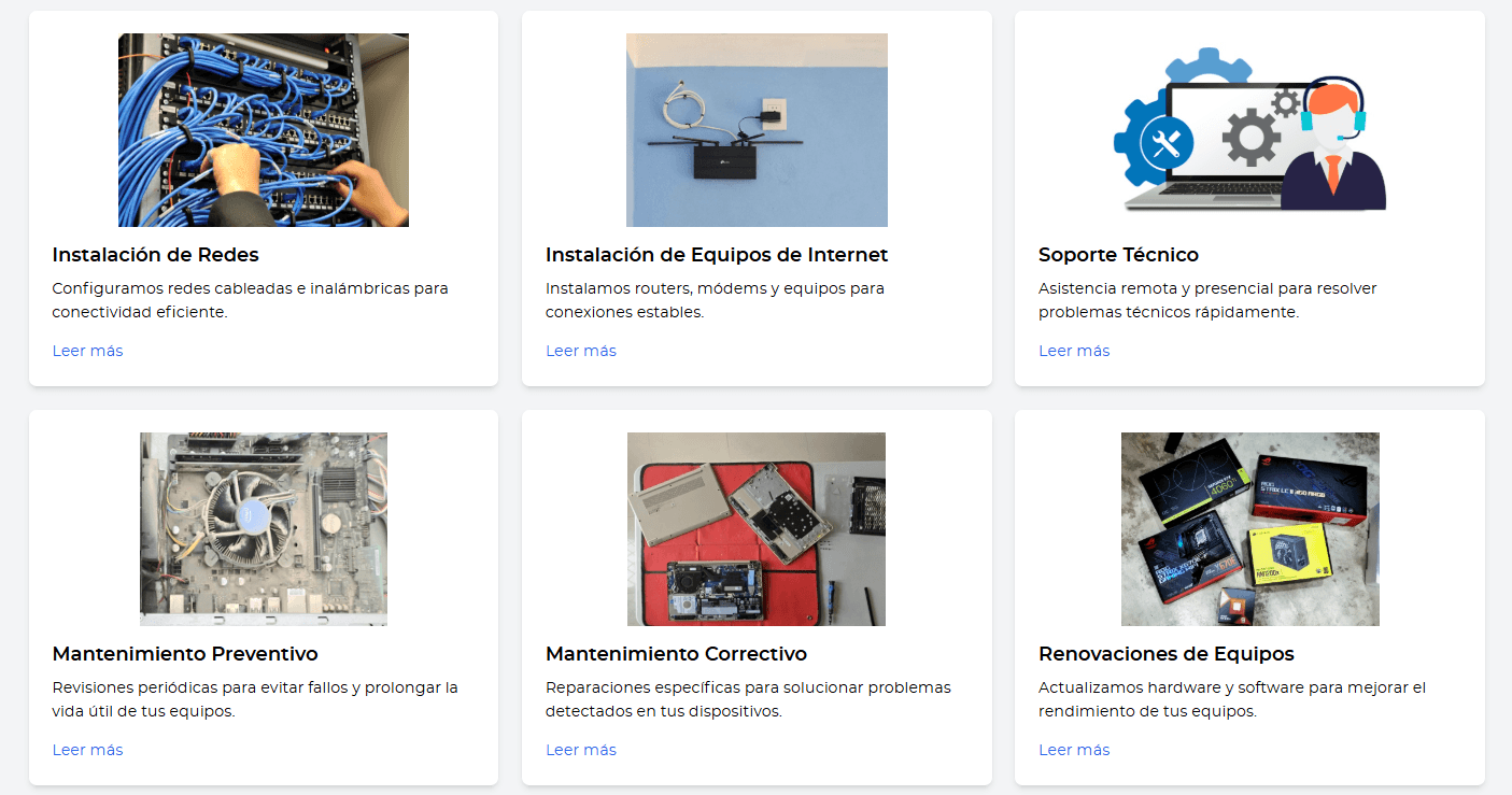 Sitio Web para Taller de Soporte TI